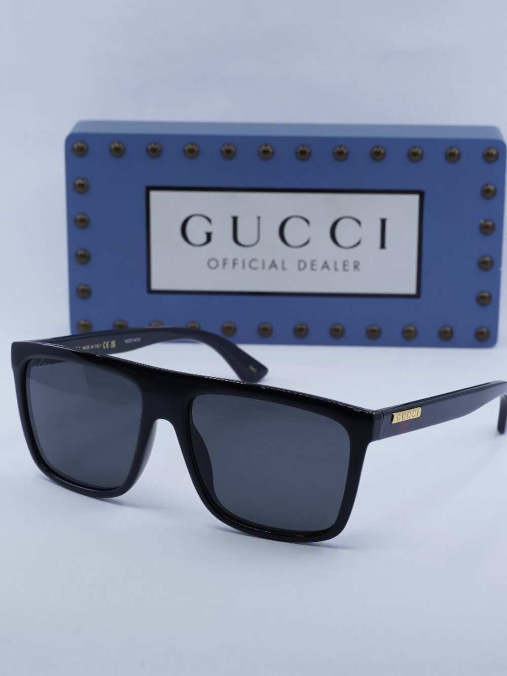 Gucci GG0748S 001 Square Sunglasses - Black